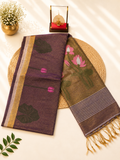Premium Silk Linen - Tulip Motifs