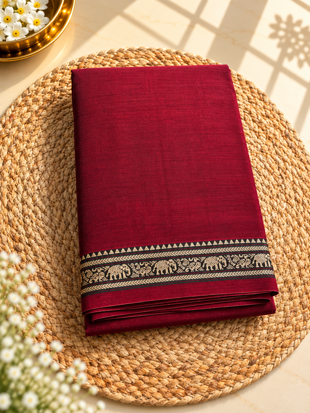 Ilkal Cotton - Small Border