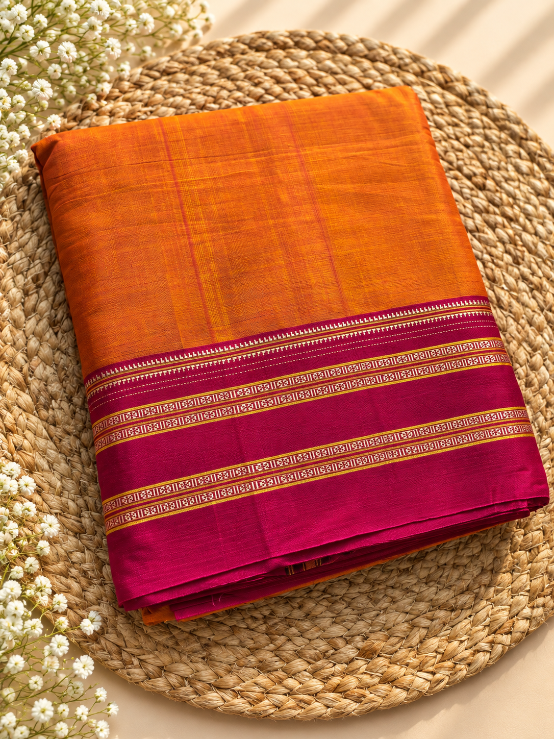 Ilkal Gayatri Border - Pure Handloom