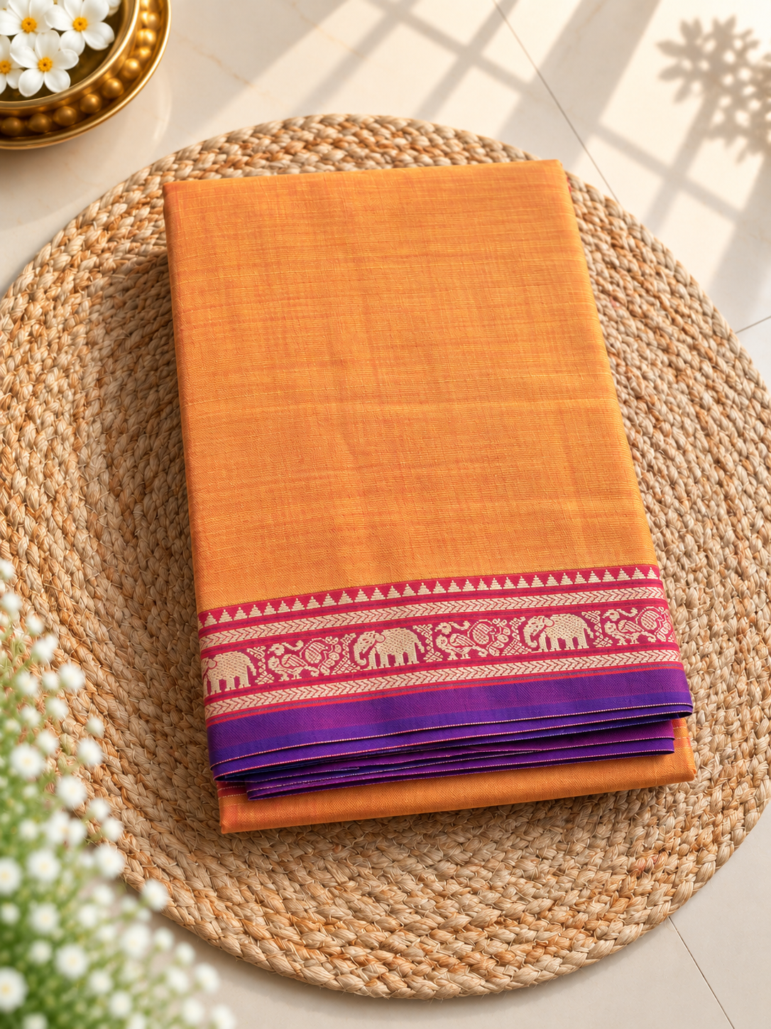 Ilkal Cotton - Small Border