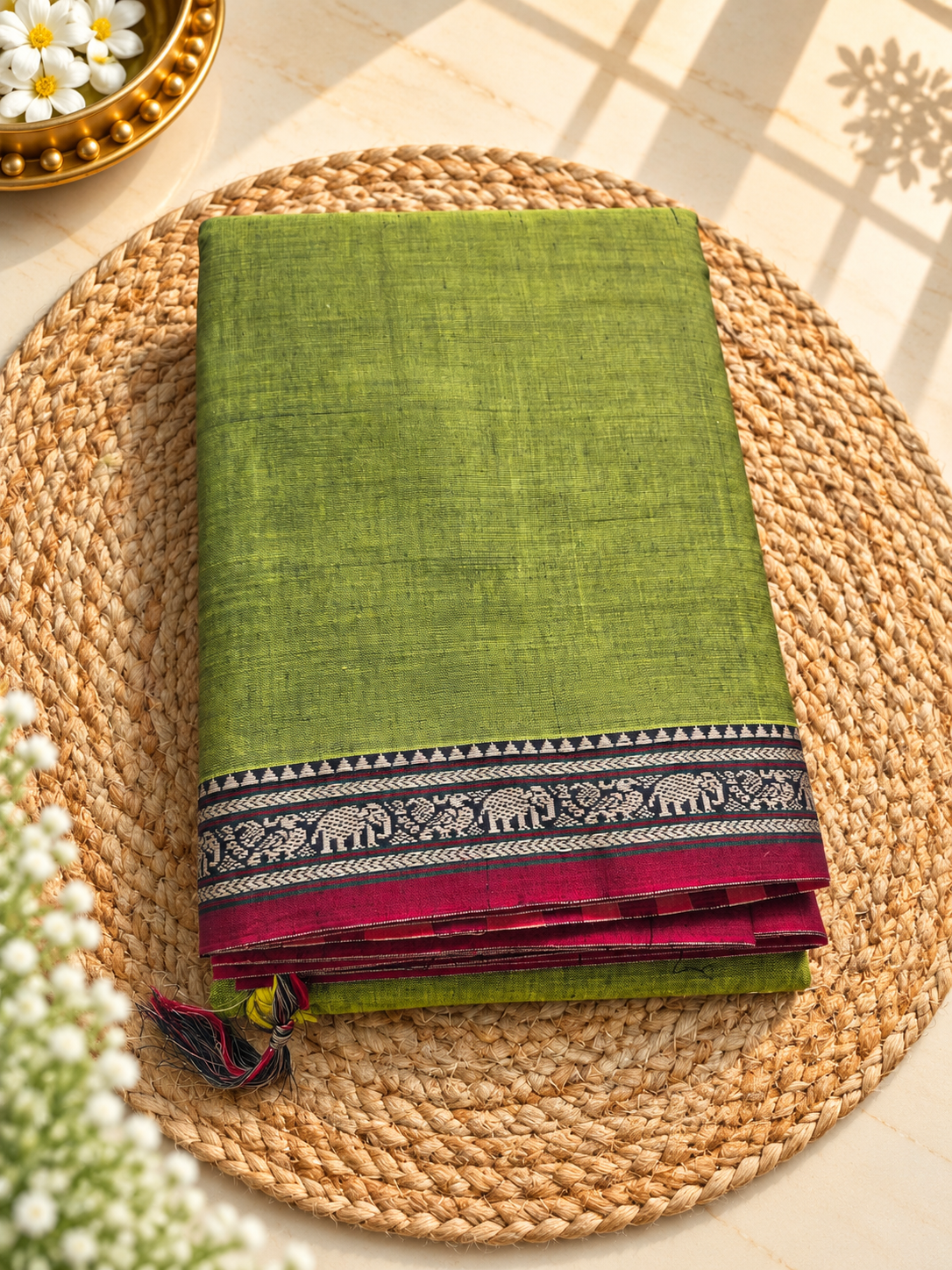 Ilkal Cotton - Small Border