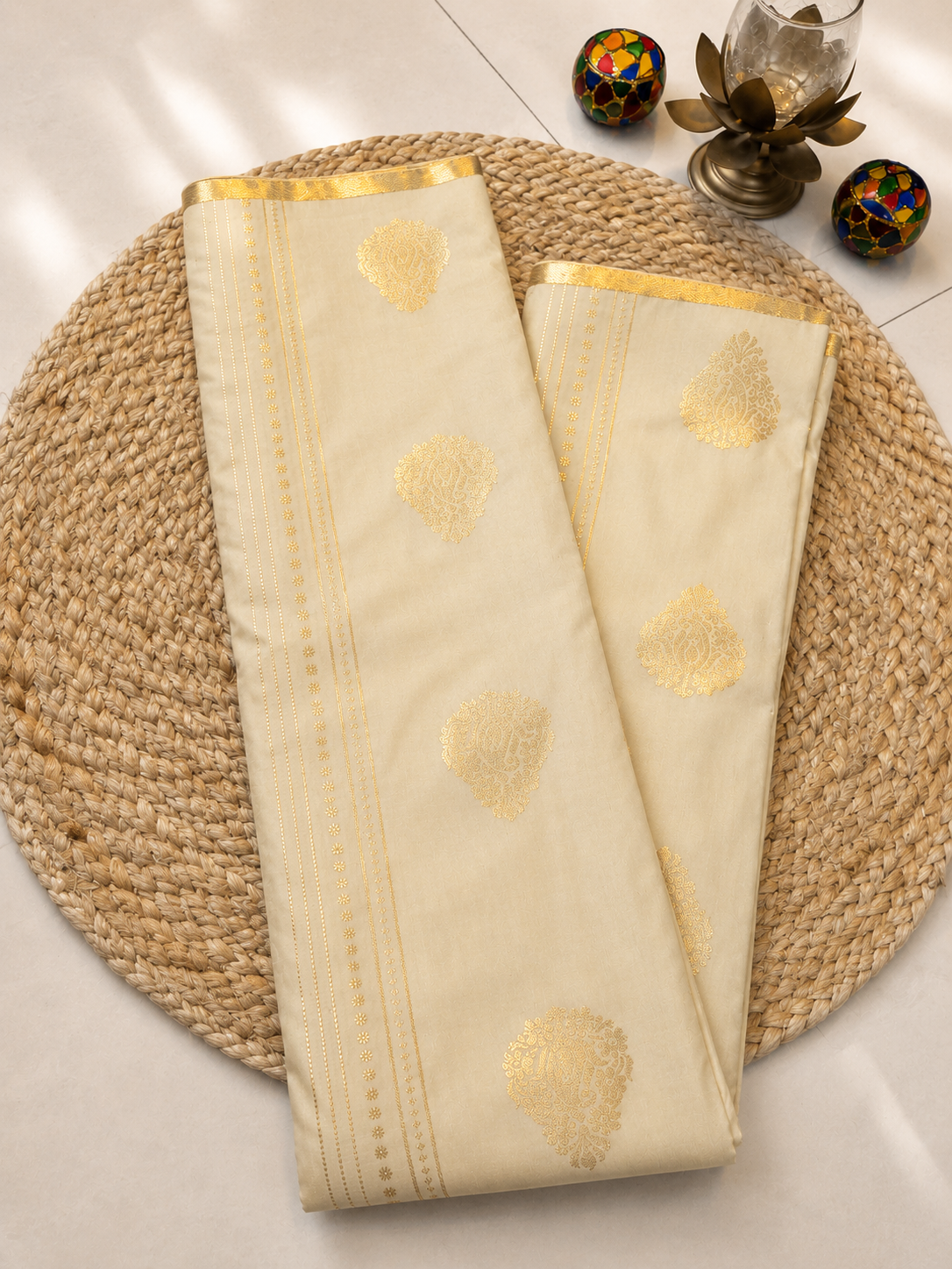 Apurva Silk - Mini Border - Tree Motifs