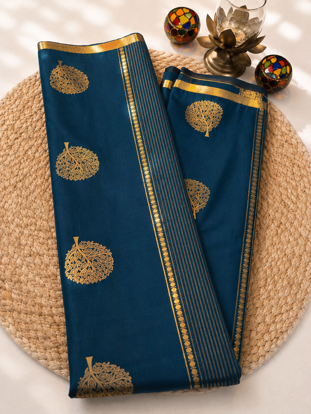 Apurva Silk - Mini Border - Tree Motifs