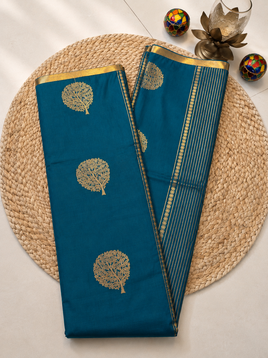 Apurva Silk - Mini Border - Tree Motifs