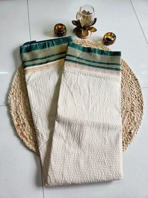 Ilkal - Small Jari Checks - Silk Cotton