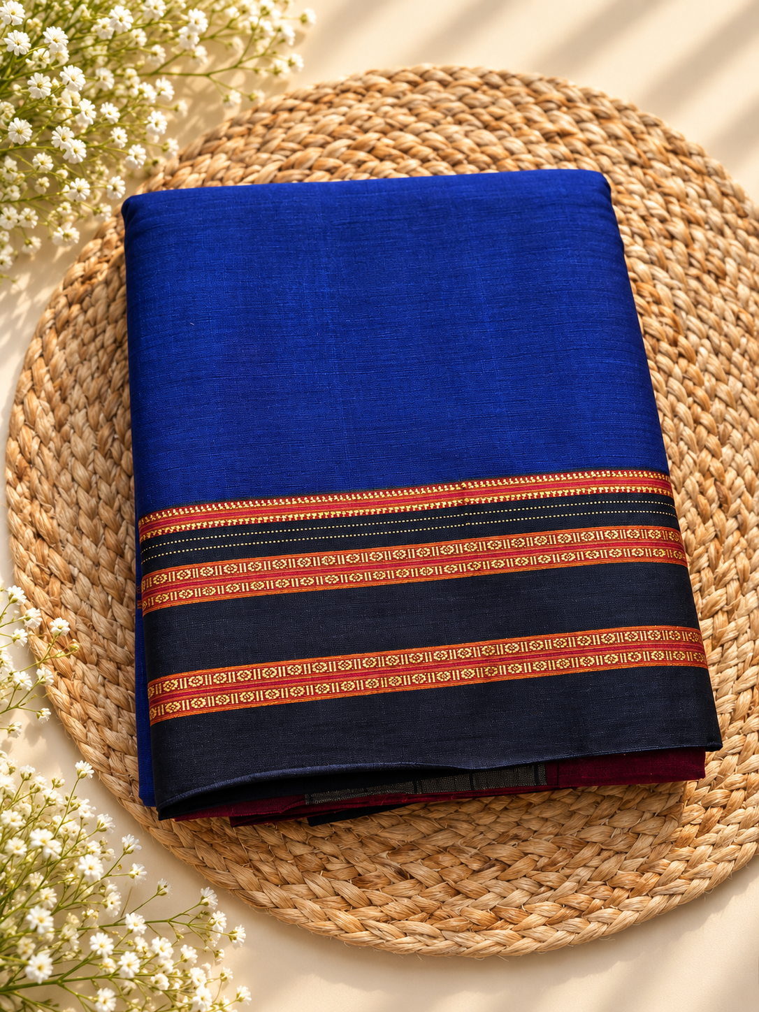 Ilkal Gayatri Border - Pure Handloom