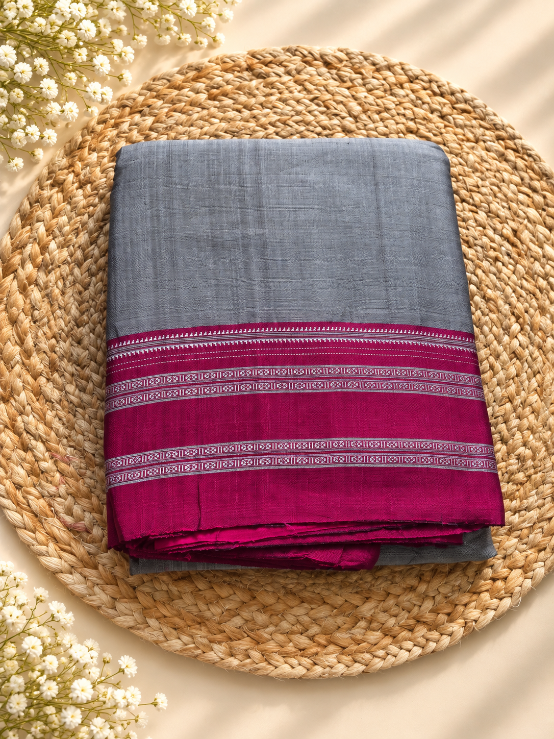 Ilkal Gayatri Border - Pure Handloom