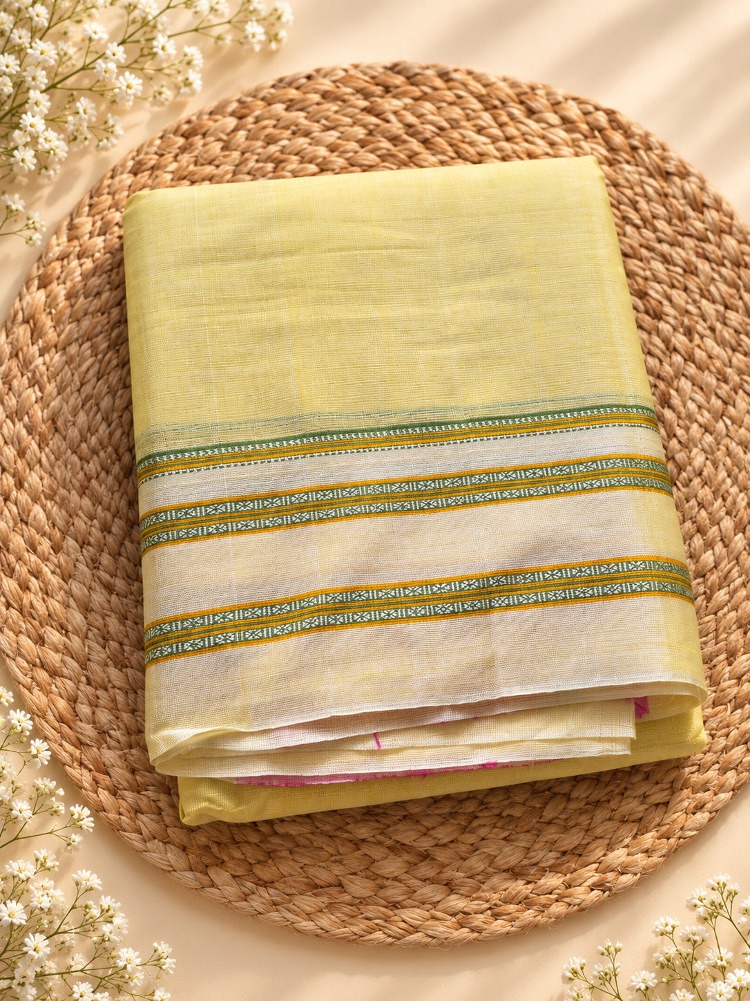 Ilkal Gayatri Border - Pure Handloom