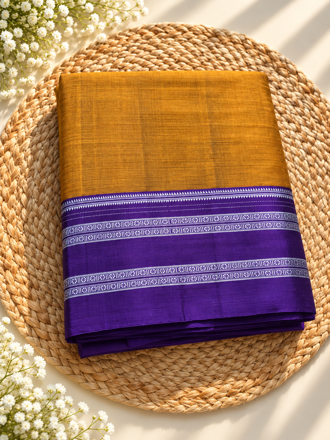 Ilkal Gayatri Border - Pure Handloom
