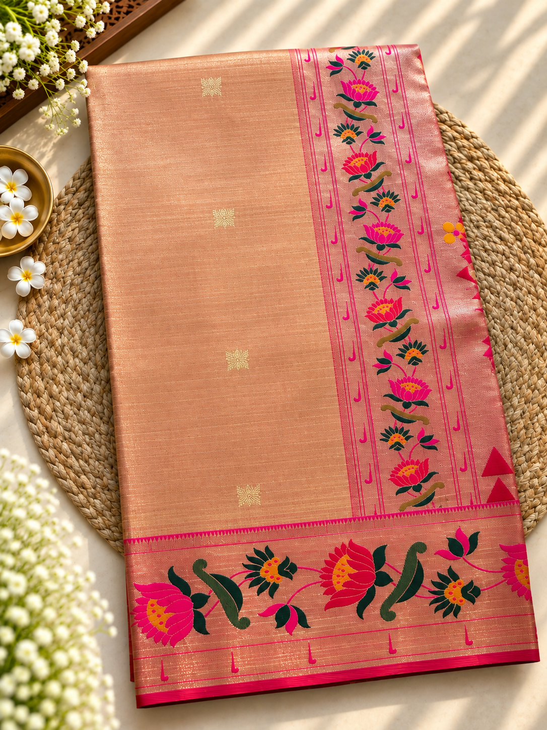 Lotus Tissue Paithani