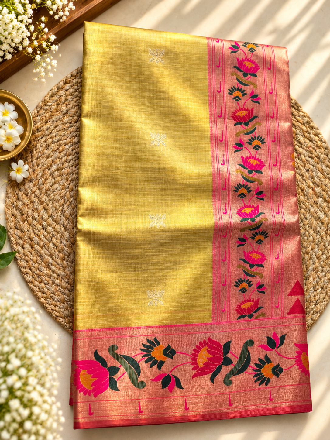 Lotus Tissue Paithani