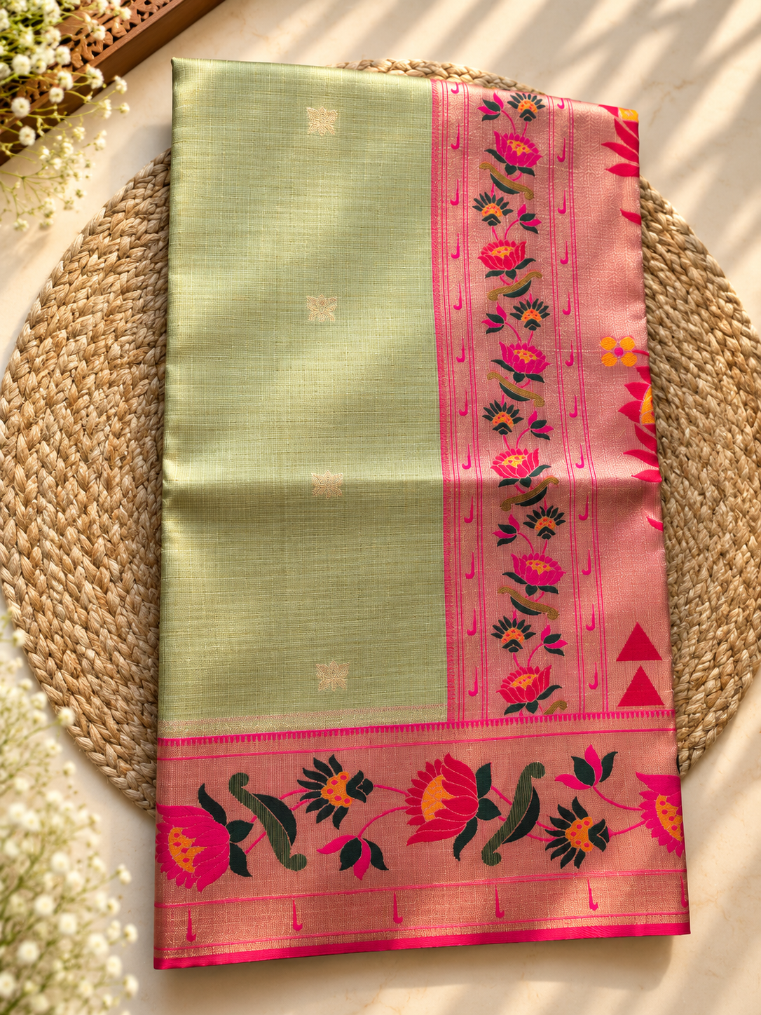 Lotus Tissue Paithani