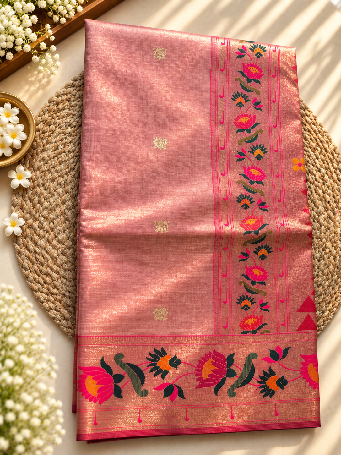 Lotus Tissue Paithani